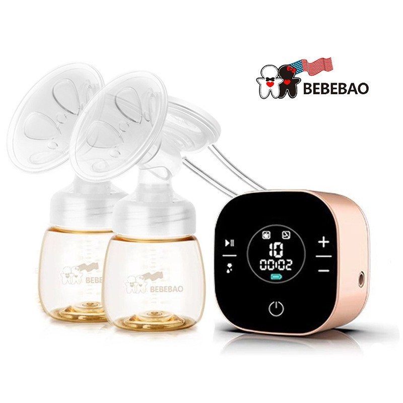 bebebao双边电动吸奶器 静音吸力大自动挤奶器吸乳集奶器母婴用品-Digicat 猫电澳洲