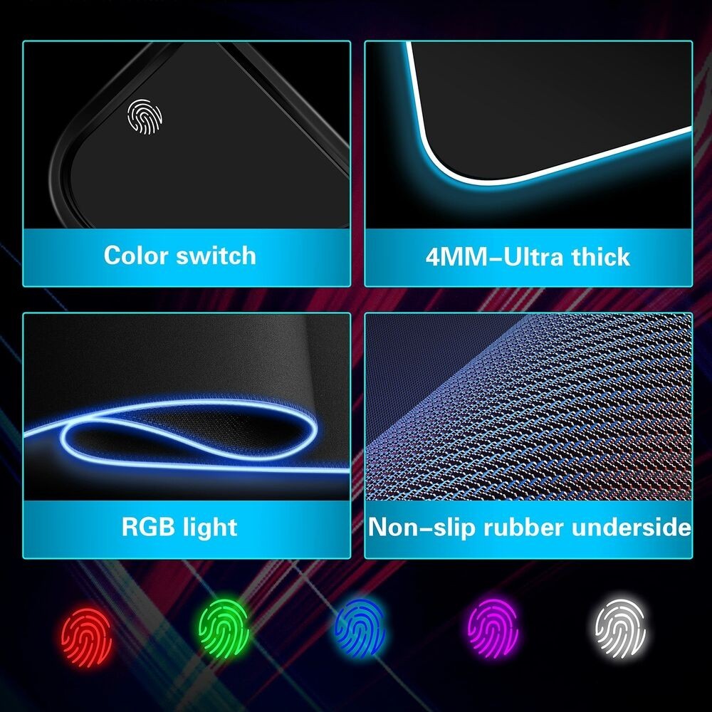 无线充RGB电鼠标垫 15W发光鼠标垫 手机电器软垫-Digicat 猫电澳洲
