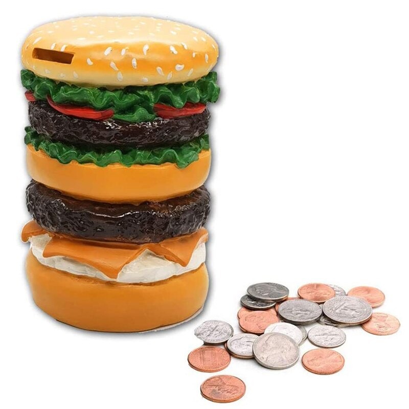汉堡存钱罐 模拟汉堡储钱罐 Hamburger Coins Bank-Digicat 猫电澳洲