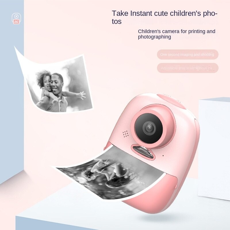 儿童拍立得D10 2600W像素可打印美颜照儿童相机相纸圣诞礼物-Digicat 猫电澳洲