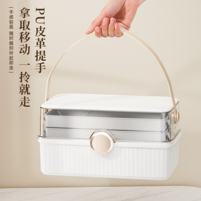 大容量化妆品收纳盒 桌面梳妆台护肤品置物架-Digicat 猫电澳洲