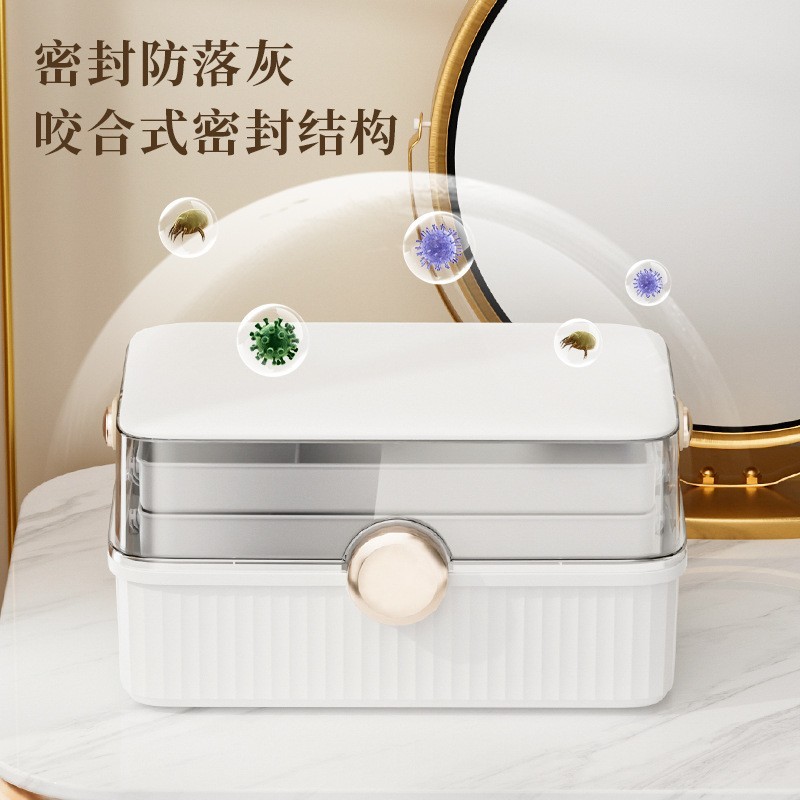 大容量化妆品收纳盒 桌面梳妆台护肤品置物架-Digicat 猫电澳洲