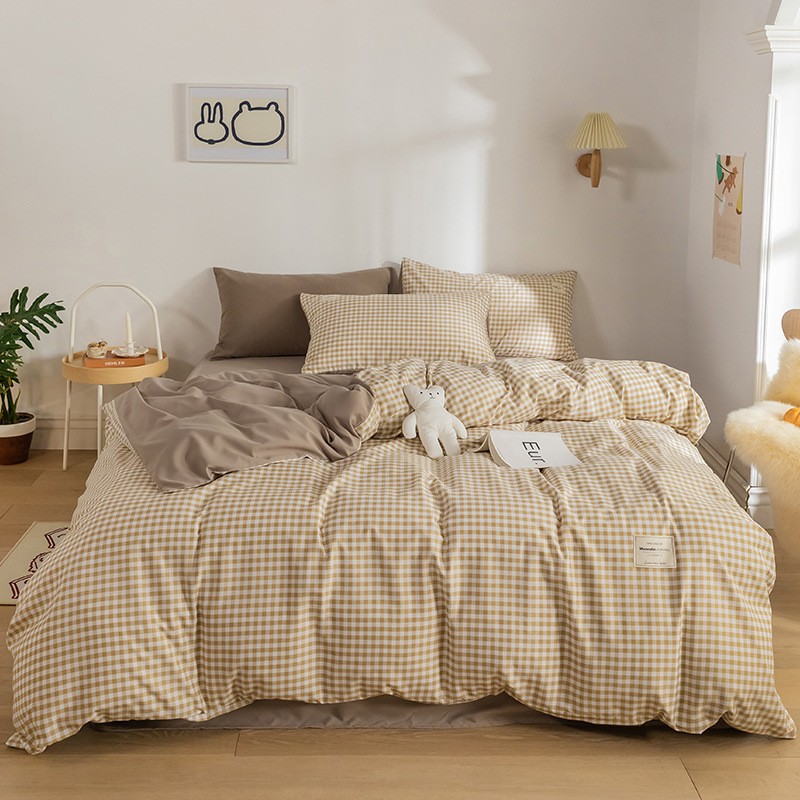 日式床单被套四件套 高级贴身透气蓬松柔软亲肤保暖床上用品-Digicat 猫电澳洲