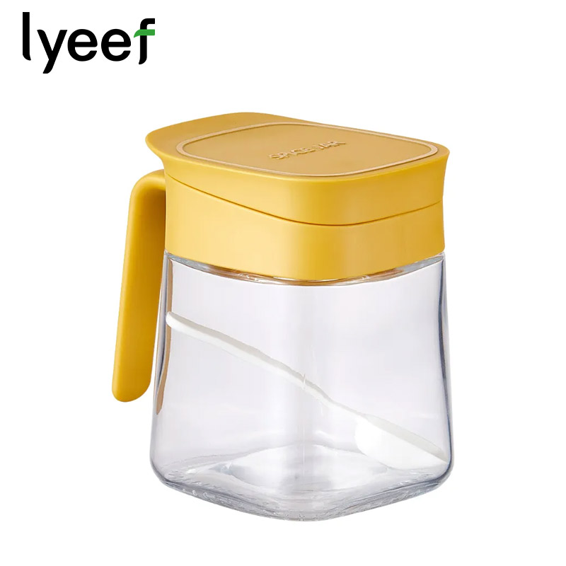 Lyeef小叶添味调味罐 玻璃家用调味佐料盐罐子味精调料盒盐罐调味瓶调料罐