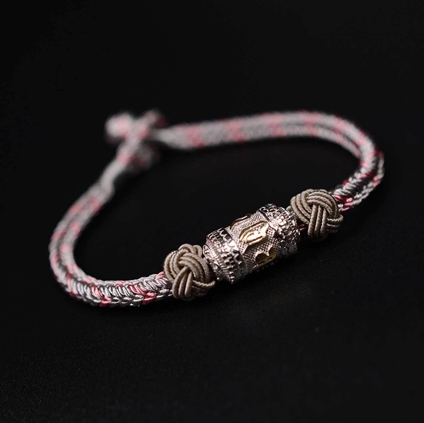 西藏咒语手链 - 幸运与保护 Tibetan Mantra Bracelet - Luck & Protection