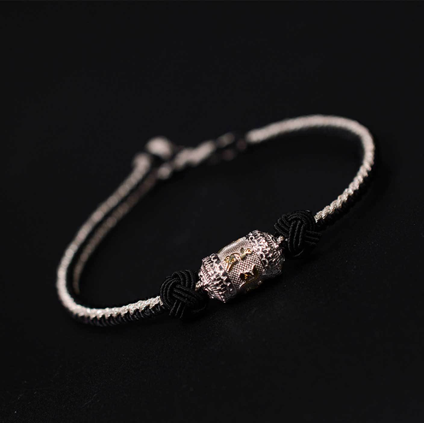 西藏咒语手链 - 幸运与保护 Tibetan Mantra Bracelet - Luck & Protection