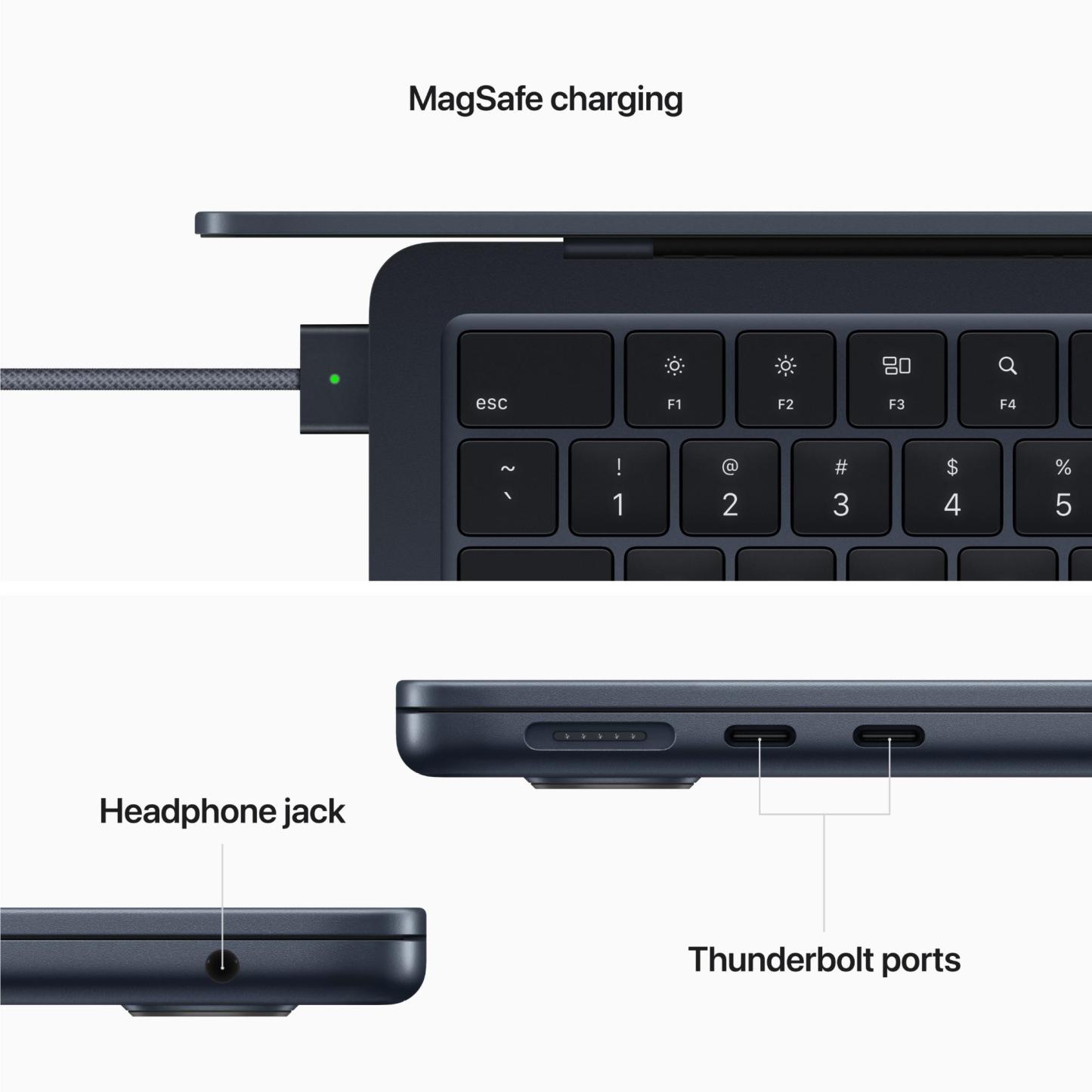 Apple MacBook Air 13-inch with M2 Chip, 256GB/16GB (Midnight)