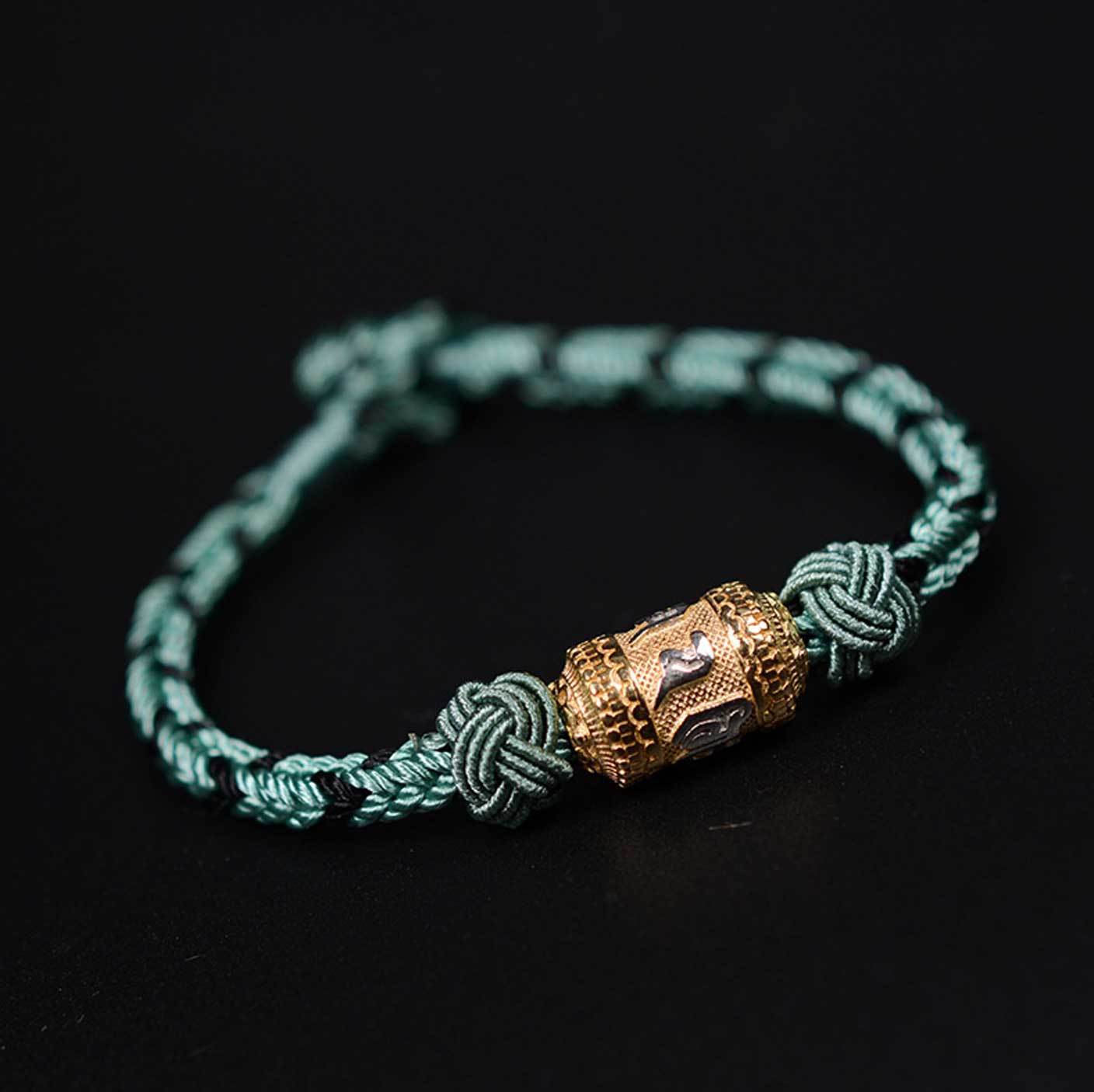 西藏咒语手链 - 幸运与保护 Tibetan Mantra Bracelet - Luck & Protection