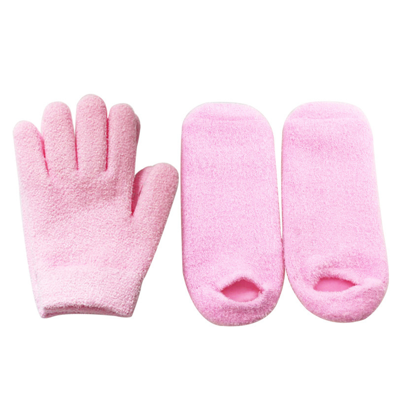 韩国gloves保湿精油手膜脚膜 可循环使用凝胶手套脚套