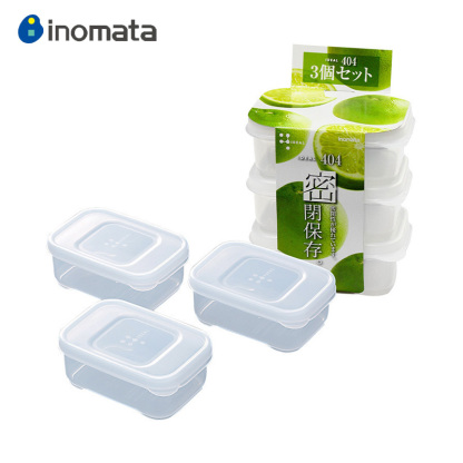 日本Inomata零食水果收纳盒 厨房零食水果收纳盒长方形密封保鲜盒