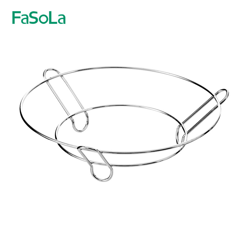 FaSoLa不锈钢蒸架锅垫 多功能放锅架子蒸笼加厚隔水隔热防烫锅架