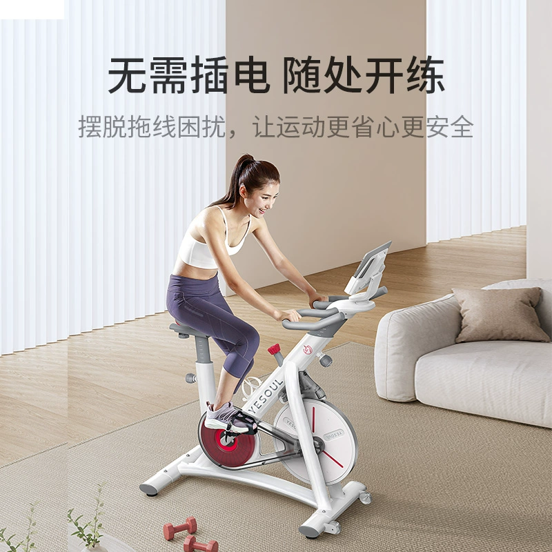 【无需插电，随时开练】YESOUL野小兽动感单车S1 家用运动健身器材室内磁控健身车超静音 