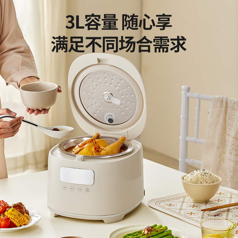 亿德浦316不锈钢0涂层 多功能沥糖电饭煲 3L