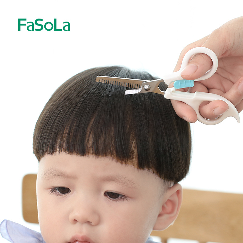  Fasola理发剪刀 儿童婴儿宝宝美发剪头防刮伤剪发神器剪刘海美发剪