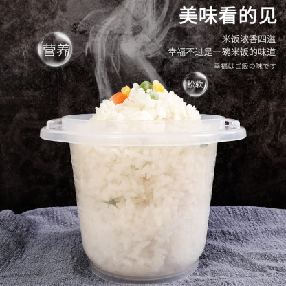 Inomata煮米饭保鲜盒 可微波炉厨房午饭便捷蒸饭盒家用盒