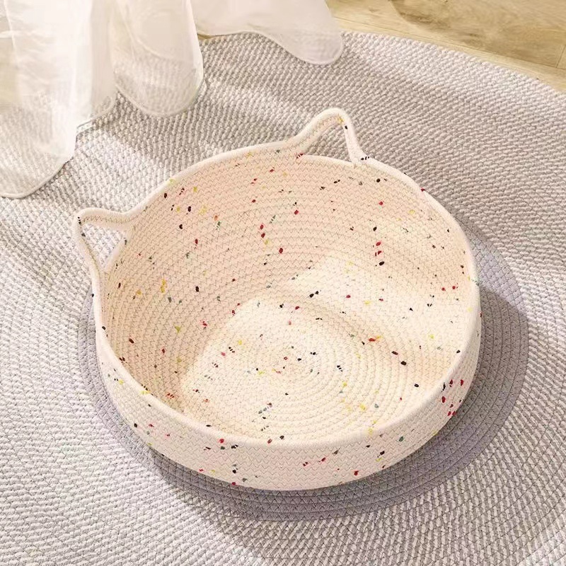猫老板的四季编织猫窝 冬暖夏凉 猫窝猫抓两用