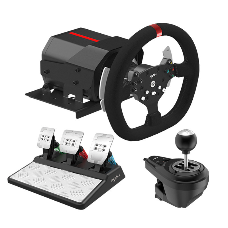 PC Steering Wheel with Force Feedback, PXN V10 Detachable Racing Wheel 270/900