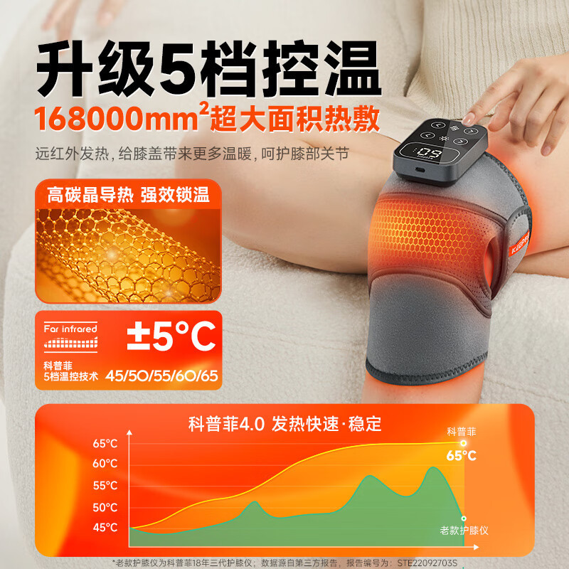 科普菲 膝盖理疗仪 电加热护膝保暖关节炎暖膝盖按摩仪器夏热敷腿部按摩半月板老年人爸妈生日中秋教师节礼物