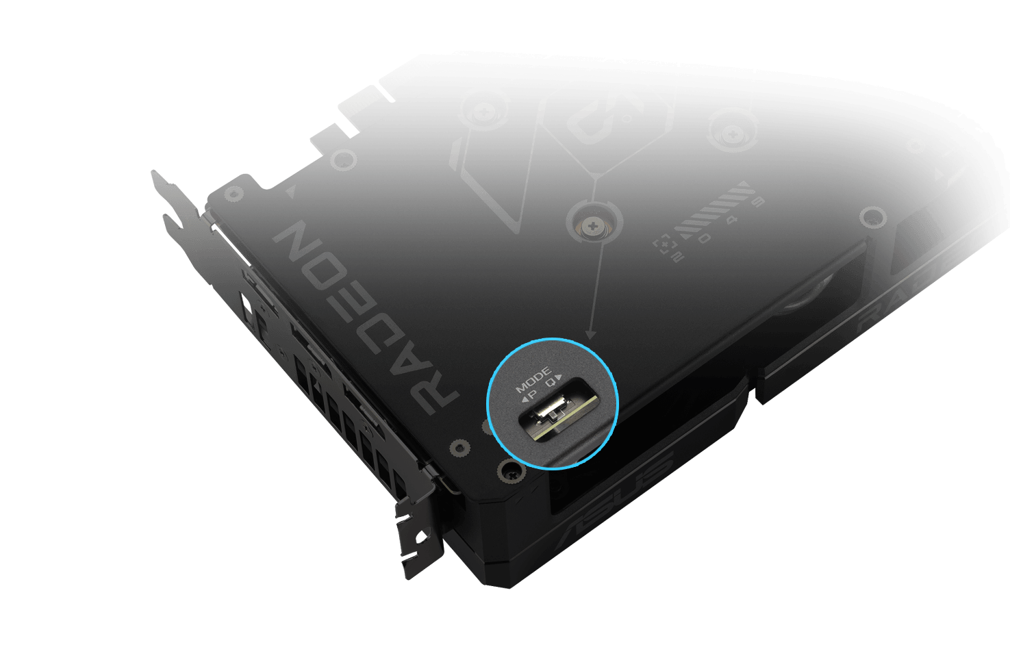 ASUS Dual Radeon&trade; RX 9060 XT Dual BIOS switch