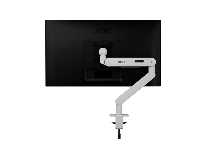 AOC AM400W C-Clamp and Grommet Desk-Mount Single Monitor Arm - for monitors 17"-34" and weight 2 to 9kg