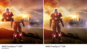 AMD FreeSync™ Premium; tear free, stutter free, fluid gaming