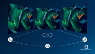 IPS LED wide view technology for image and color accuracy