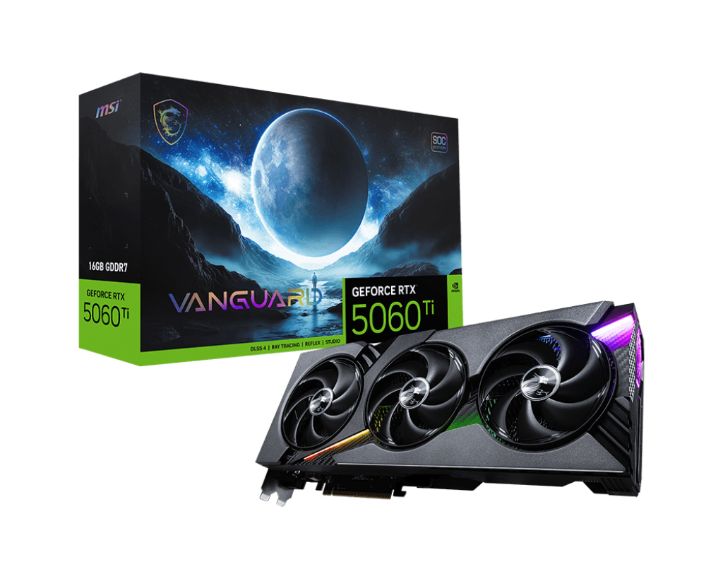 MSI GeForce RTX 5060 Ti 16G VANGUARD SOC
