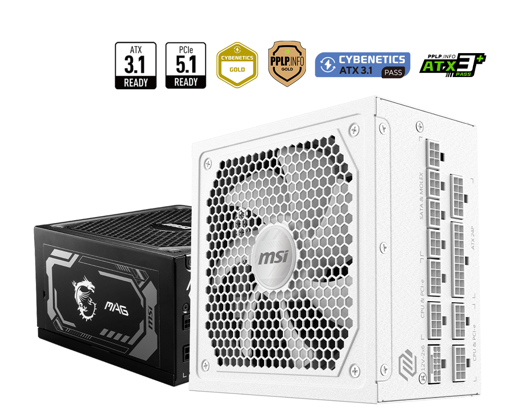 MSI MAG A1000GL PCIE5 Power Supply