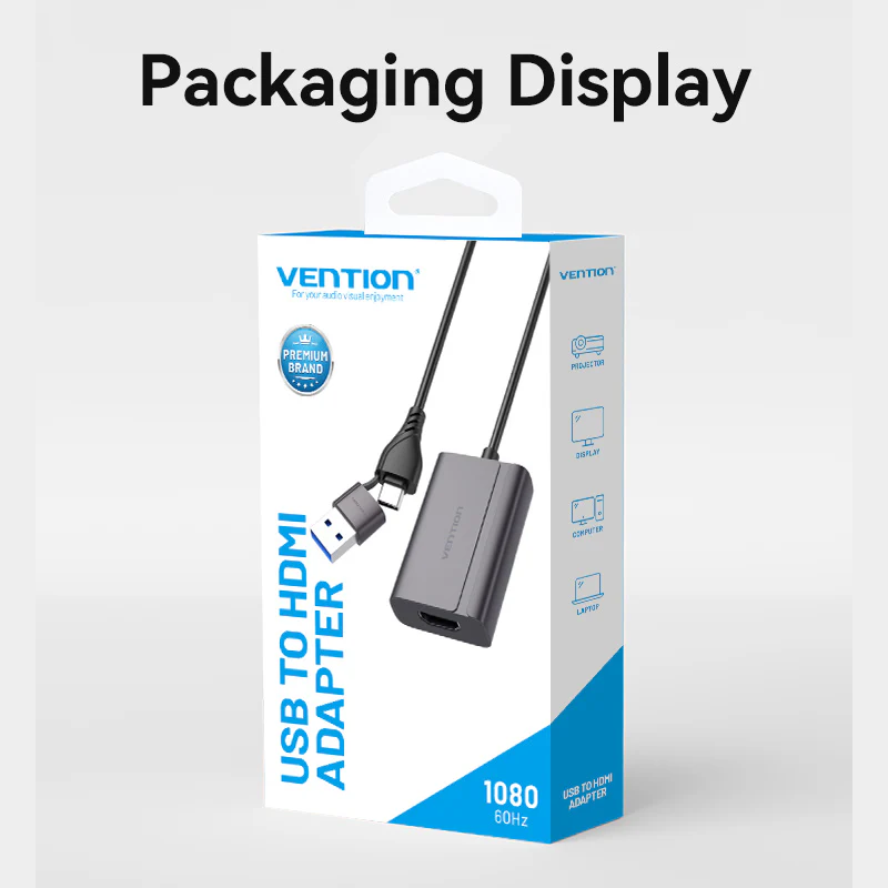 Vention USB-C + USB-A to HDMI Adapter