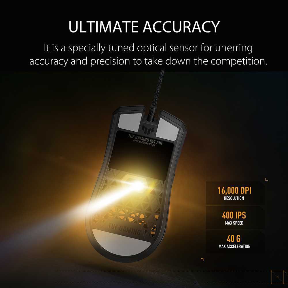 ASUS TUF Gaming M4 Air Wired Mouse
