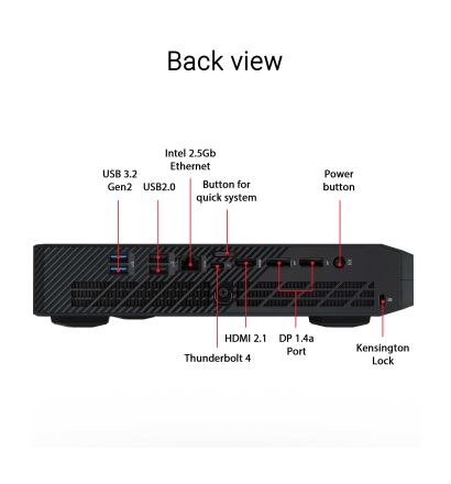 ASUS NUC 14 Performance (Intel® Core™ Ultra 7) (NVIDIA® RTX™ 4060) (Barebone) RNUC14SRKU710000I