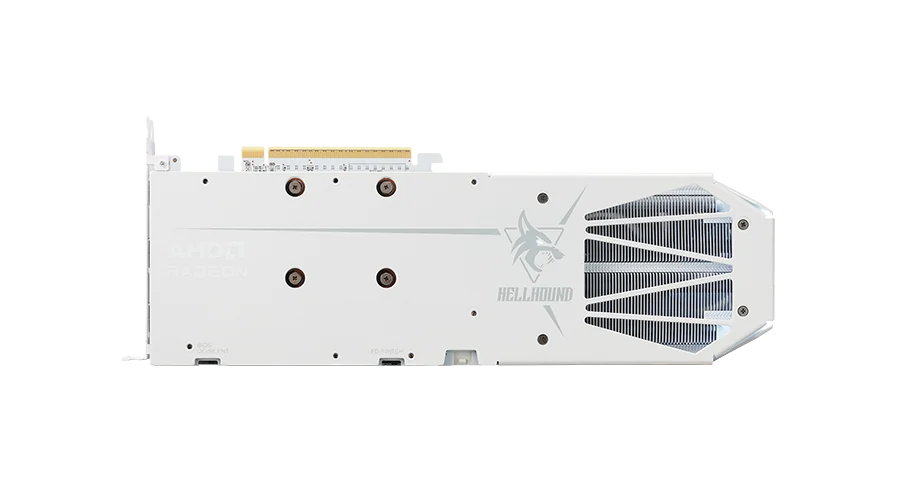PowerColor Hellhound Spectral White AMD Radeon RX 9060 XT 16GB GDDR6 RX9060XT 16G-L/OC/WHITE