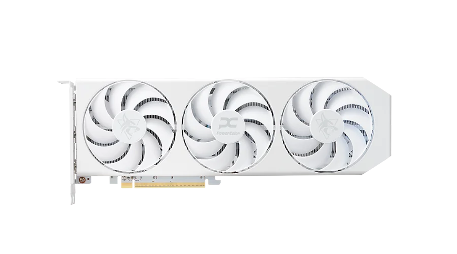 PowerColor Hellhound Spectral White AMD Radeon RX 9060 XT 16GB GDDR6 RX9060XT 16G-L/OC/WHITE