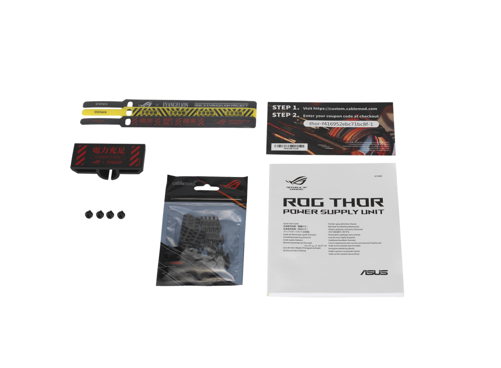 ASUS ROG THOR OLED 1000W, PLATINUM, MODULAR, EVA-02