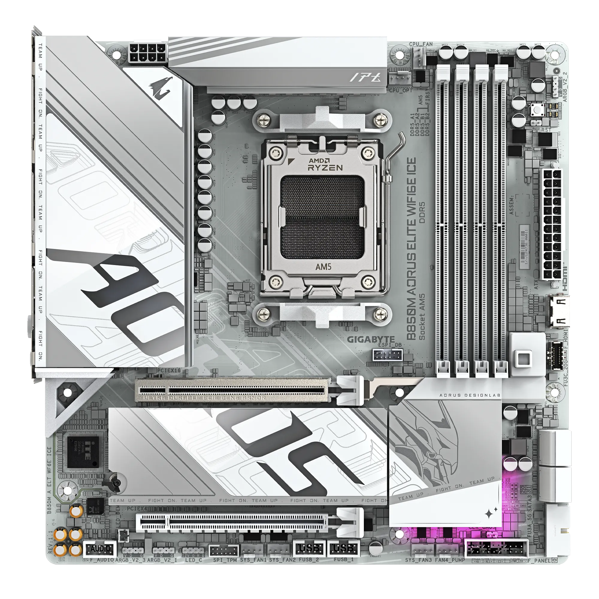 GIGABYTE B850M AORUS ELITE WIFI6E ICE