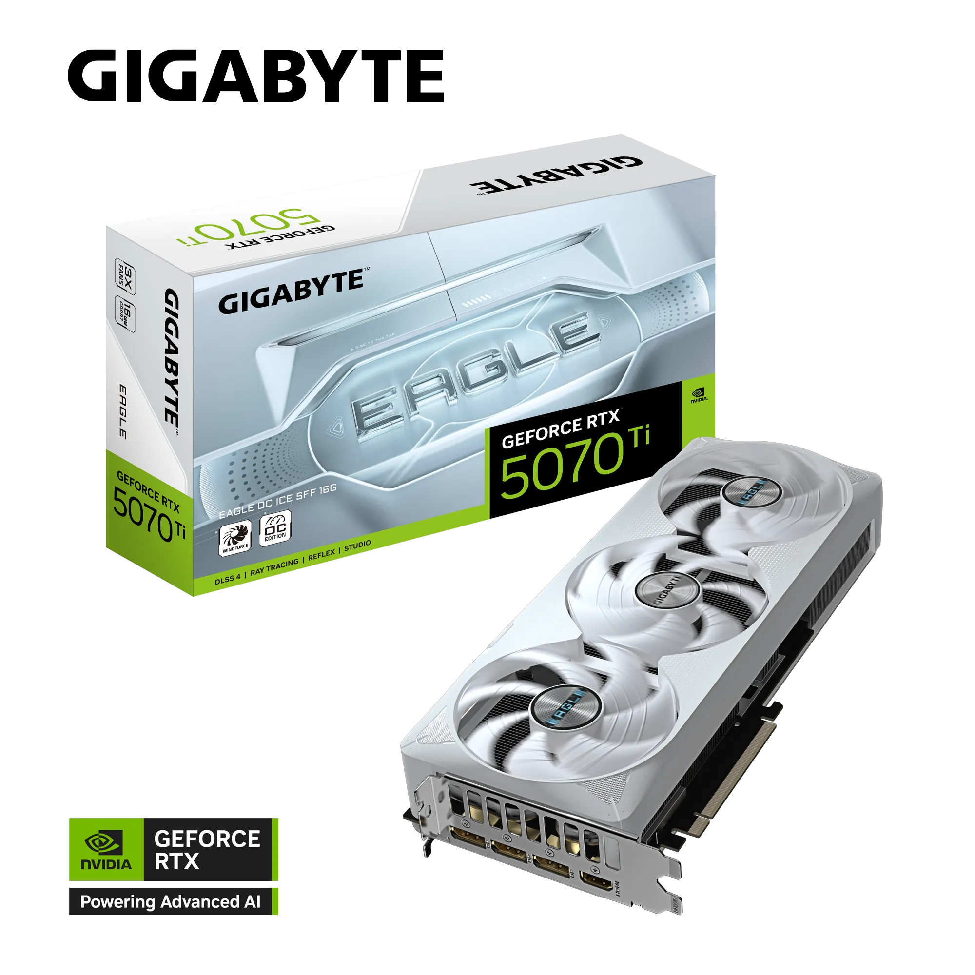 Gigabyte GeForce RTX™ 5070 Ti EAGLE OC ICE SFF 16G