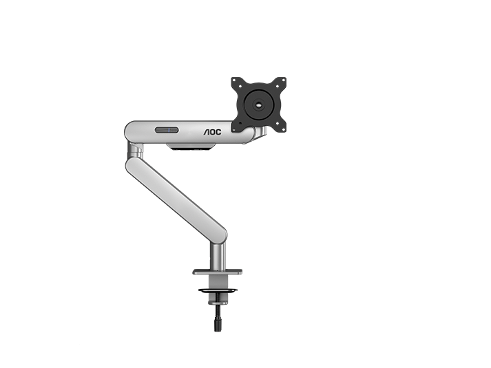 AOC AM400S C-Clamp and Grommet Desk-Mount Single Monitor Arm - for monitors 17"-34" and weight 2 to 9kg