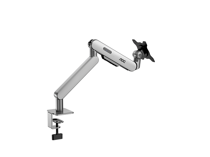 AOC AM400S C-Clamp and Grommet Desk-Mount Single Monitor Arm - for monitors 17"-34" and weight 2 to 9kg