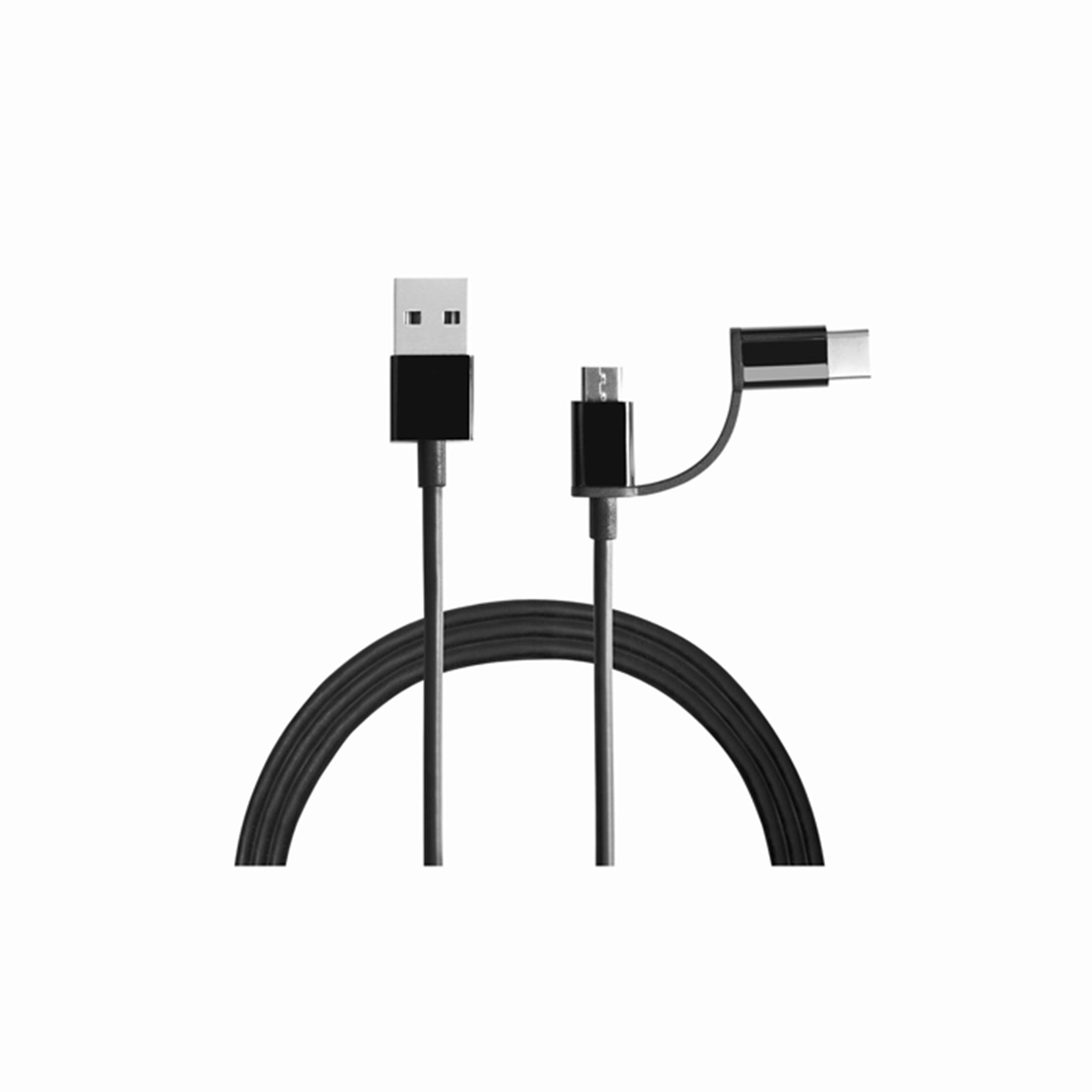 Mi 2-in-1 USB Cable (Micro USB to Type C) 100cm Black