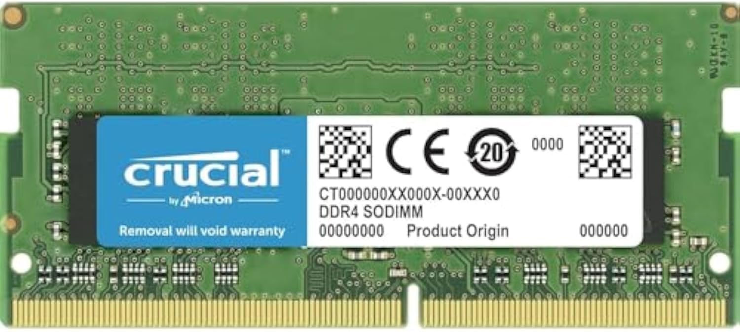 Crucial RAM 8GB DDR4 3200MHz CL22 (or 2933MHz or 2666MHz) Laptop Memory CT8G4SFRA32A,Green