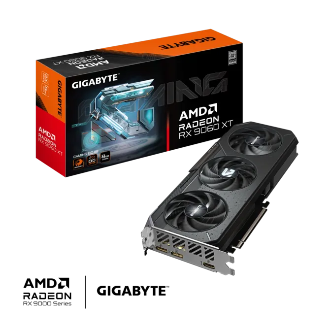 GIGABYTE Radeon RX 9060 XT GAMING OC 8G