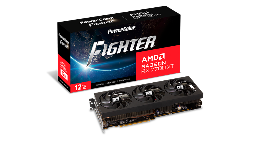 PowerColor Fighter AMD Radeon RX 7700 XT 12GB GDDR6