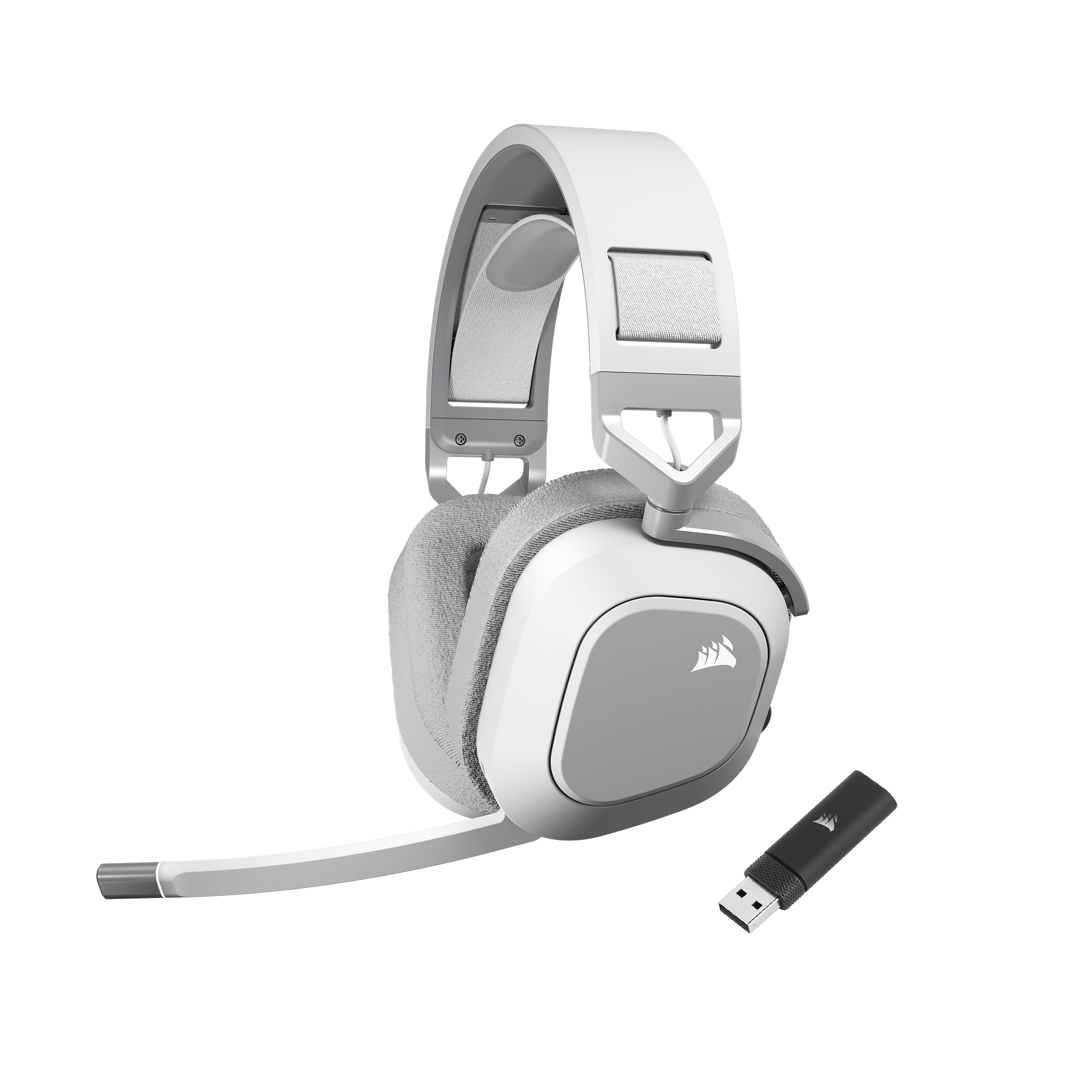 Corsair HS80 MAX WIRELESS Gaming Headset, Steel Gray