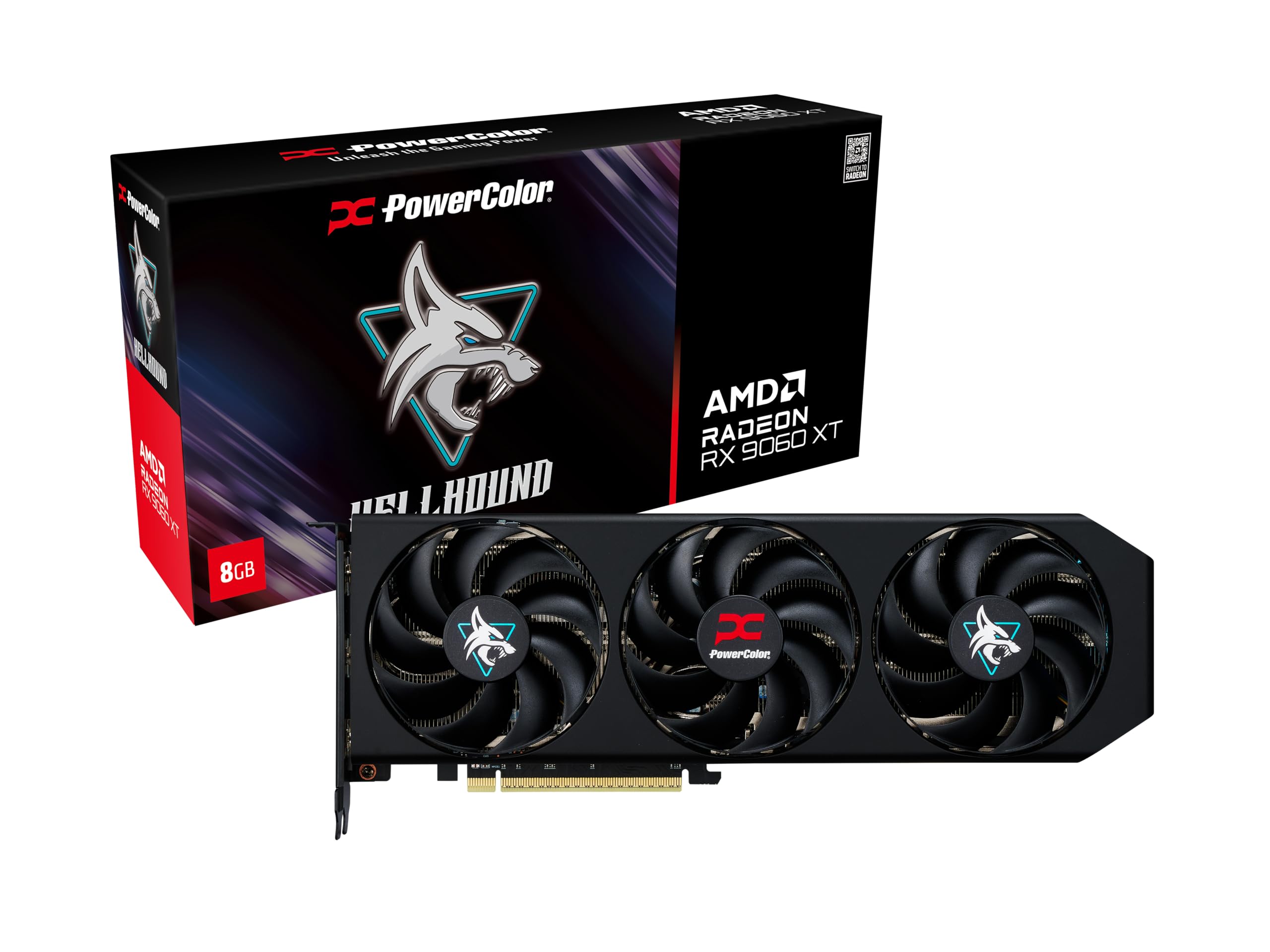 POWERCOLOR RX 9060XT HELLHOUND OC 8GB