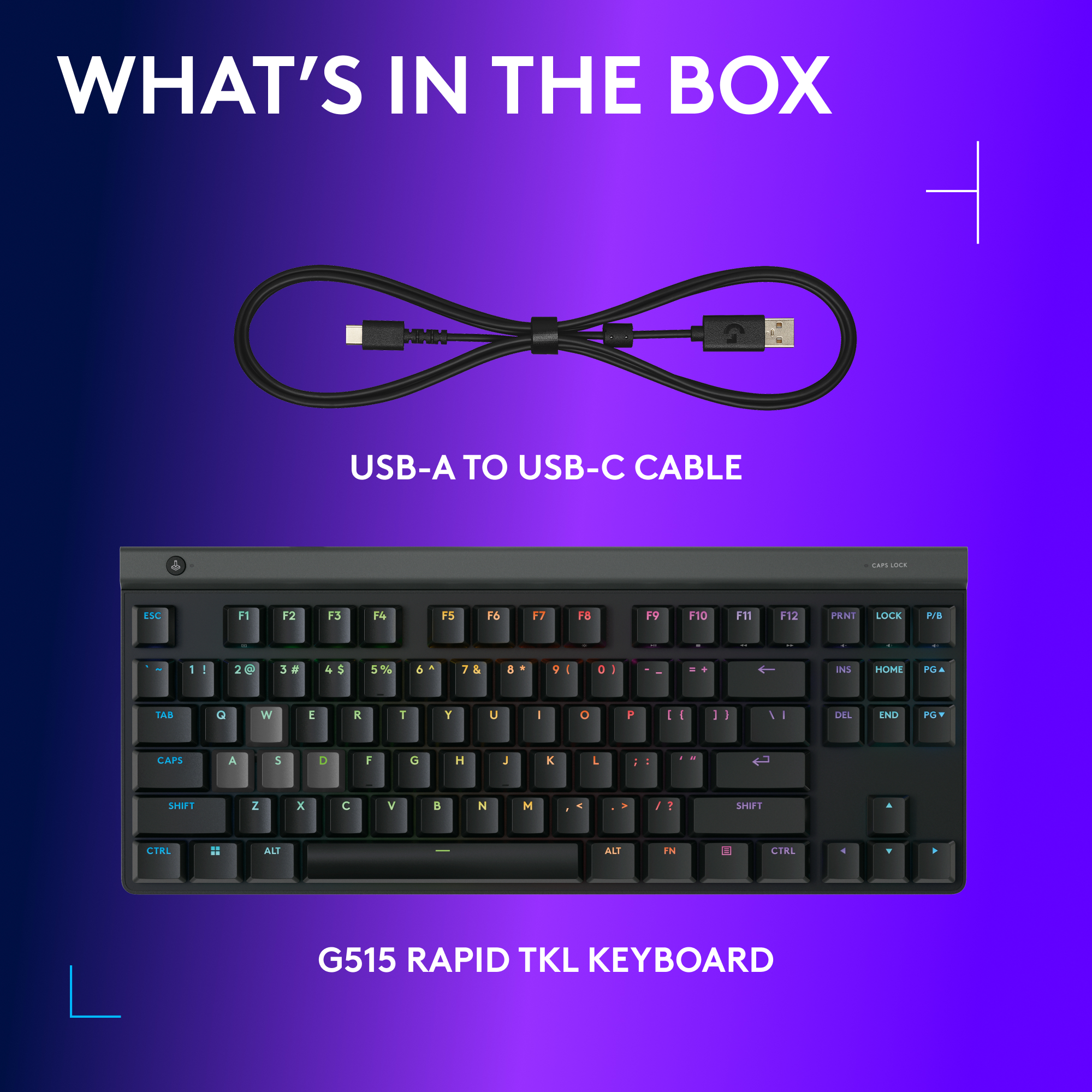 Logitech G515 RAPID TKL Wired Low Profile Analog Gaming Keyboard