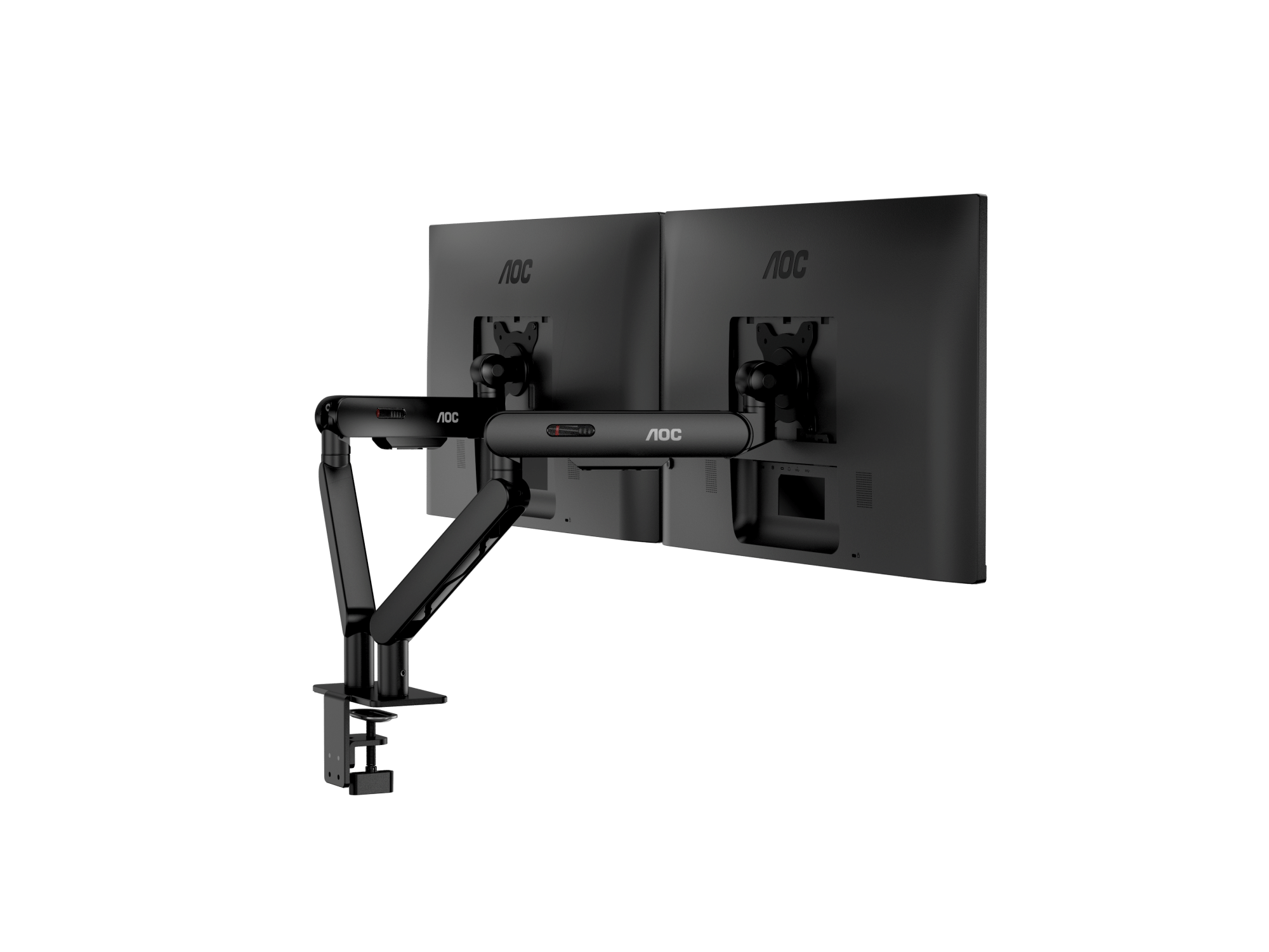 AOC AM420B C-Clamp and Grommet Desk-Mount Dual Monitor Arm - for monitors 17"-34" and weight 2 to 9kg