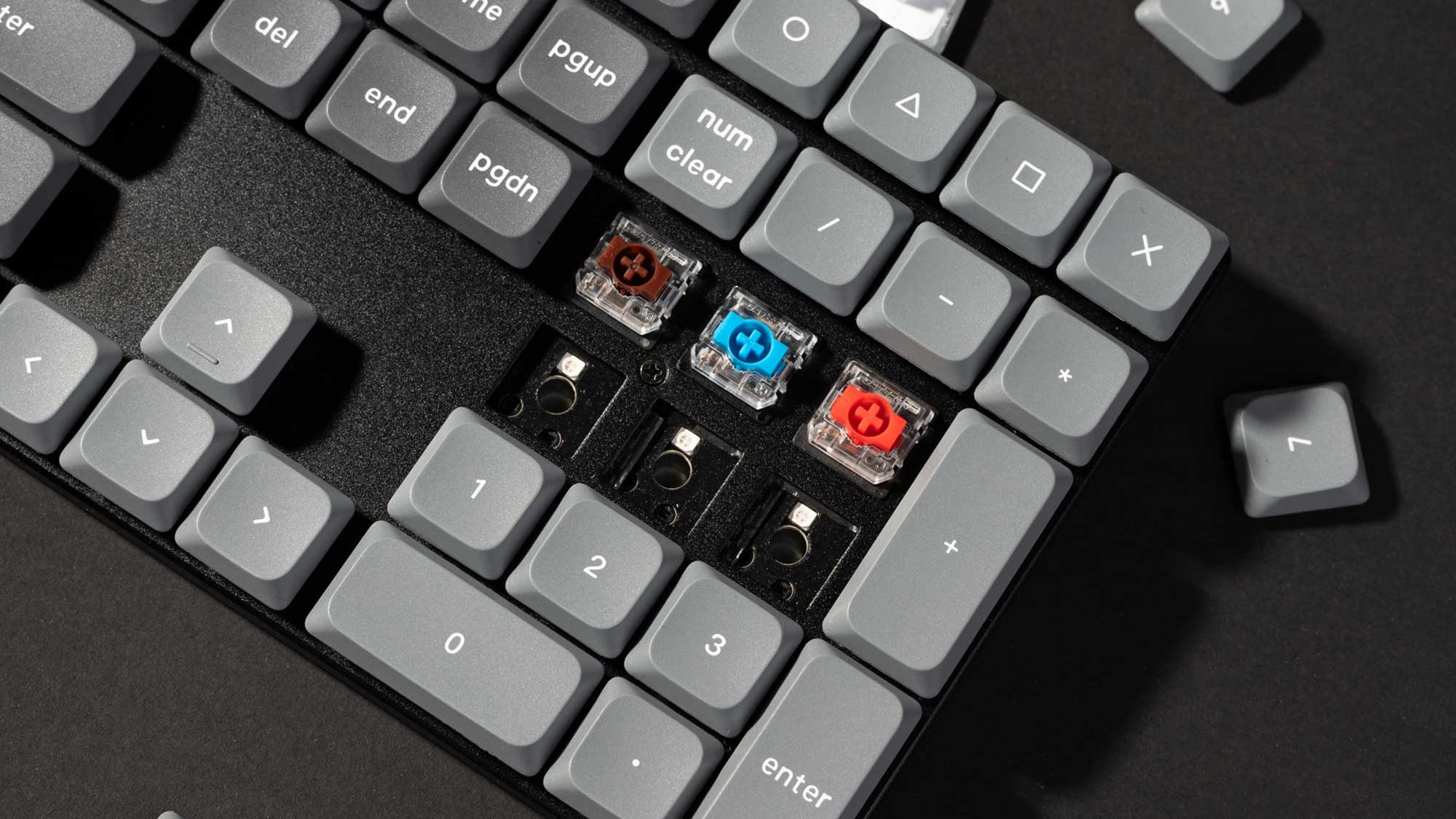 Hot-swappable feature of the Keychron K5 Max Wireless Mechanical Keyboard Hot-swappable feature of the Keychron K5 Max Wireless Mechanical Keyboard