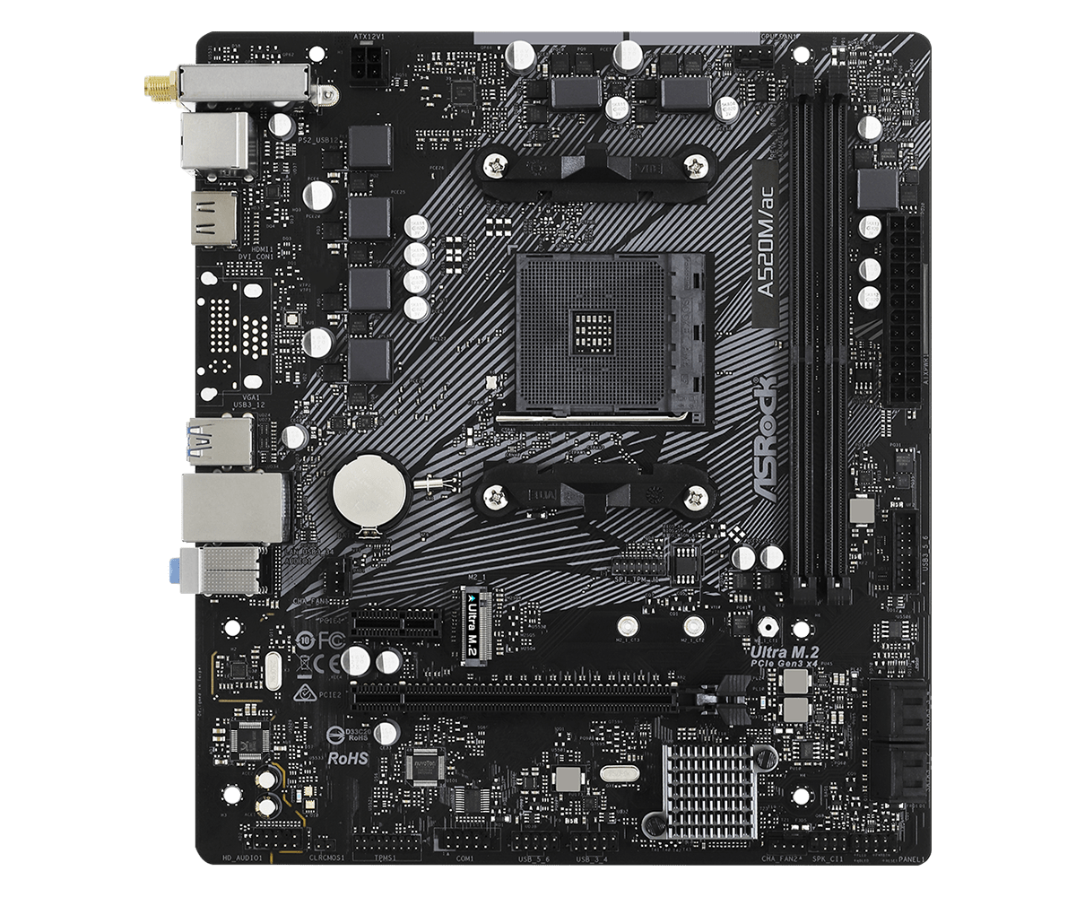 ASROCK A520M/ac Motherboard