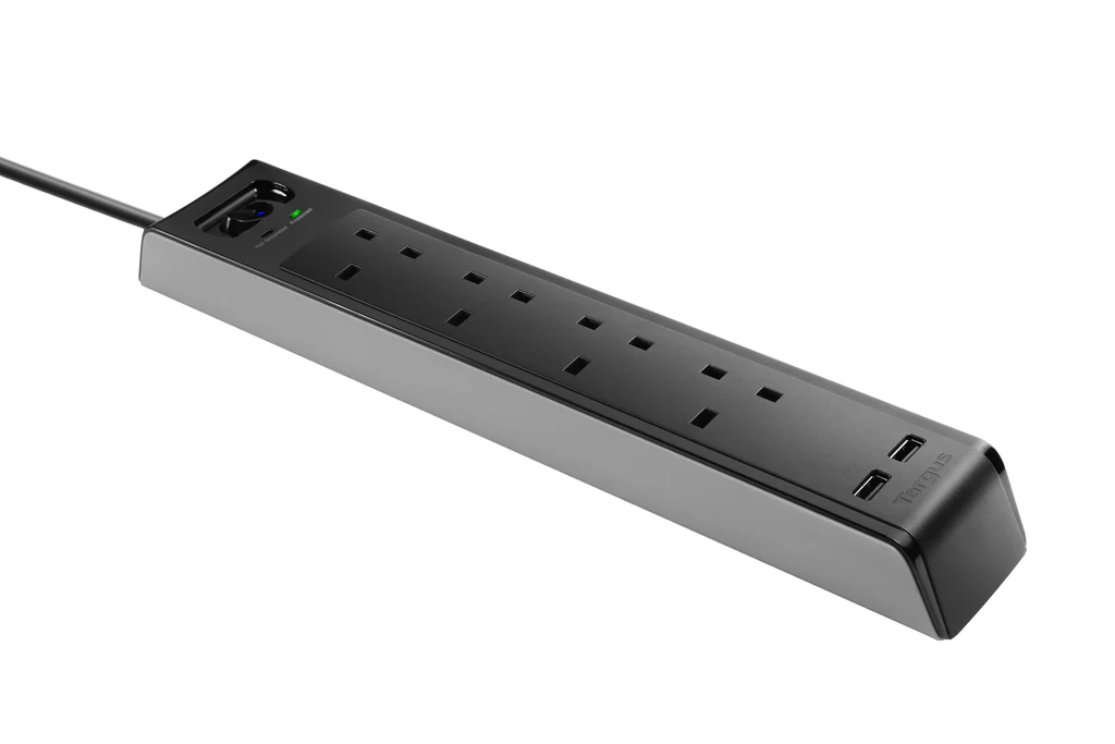 TARGUS SmartSurge 4 with 2 USB Ports (Black)