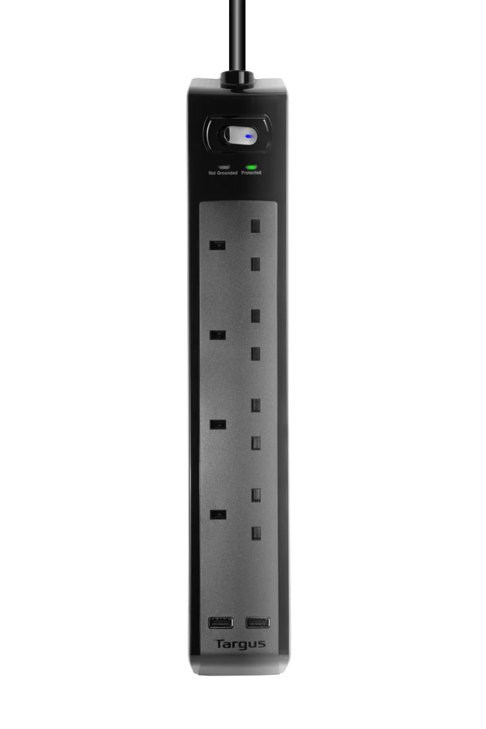 TARGUS SmartSurge 4 with 2 USB Ports (Black)